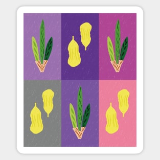 Lulav &amp; Etrog Chrisp Street Pop Art Grid Sticker